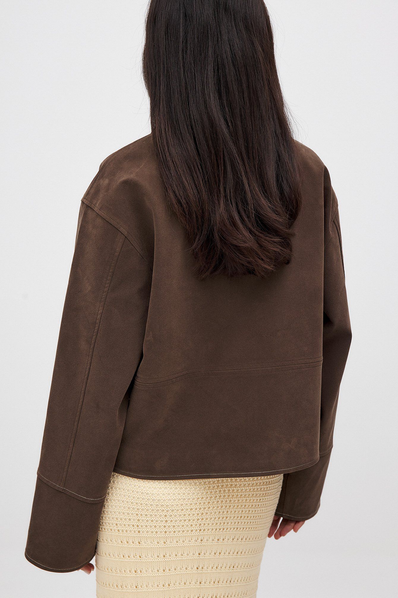 Oversized Suede Jacket