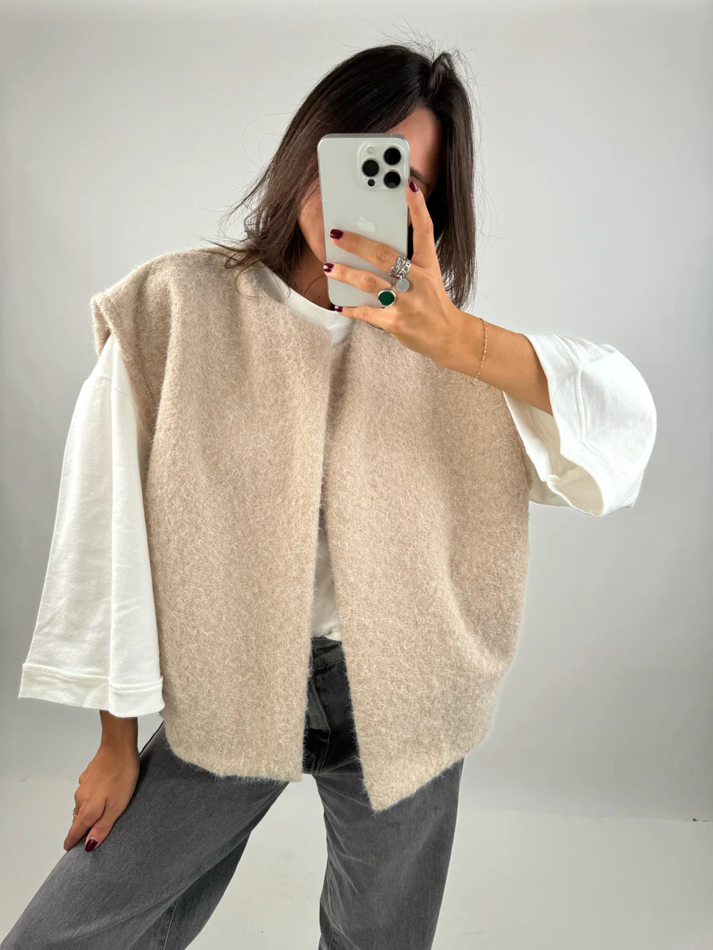 Soft Sleeveless Jacket