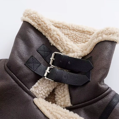 Leather Teddy Jacket