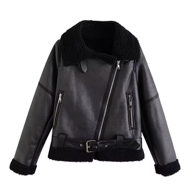 Leather Teddy Jacket