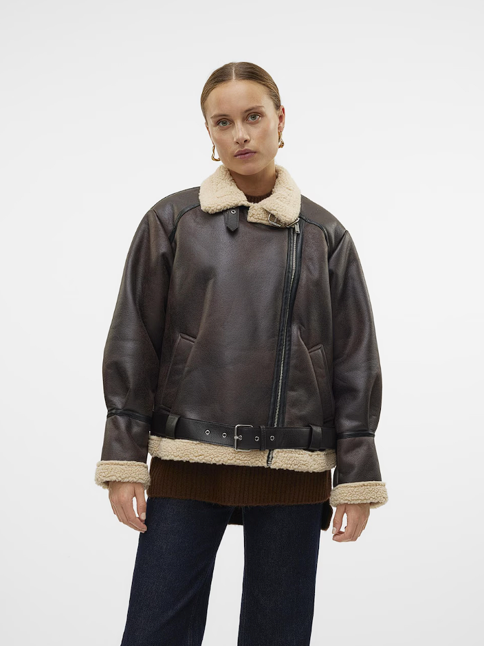 Leather Teddy Jacket