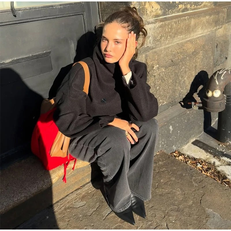 Aveline Wool Blend Coat