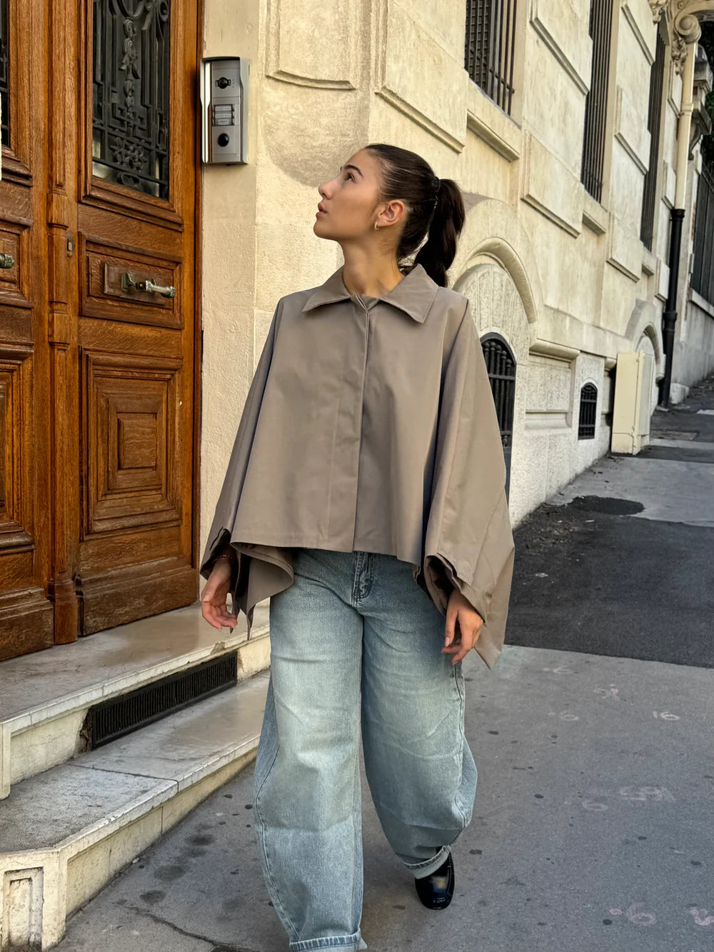 Oversized Cape Coat