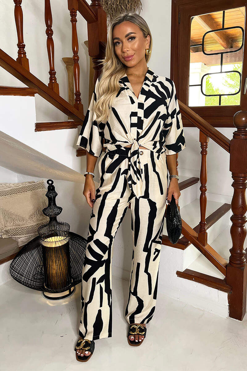 Abstract Print Trousers - Anoush