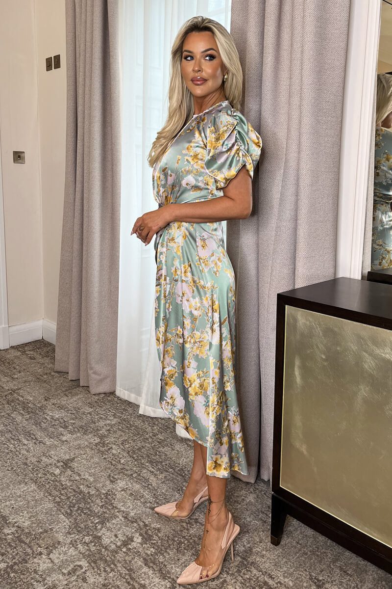 Duck Egg Midi Dress