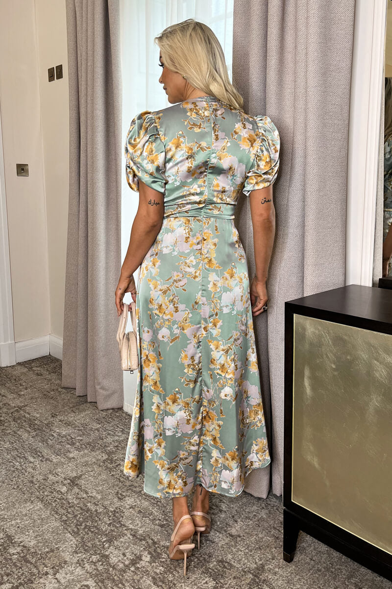 Duck Egg Midi Dress