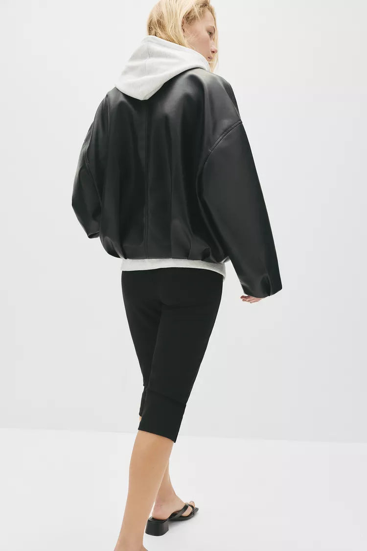 Belted Leather Jacket