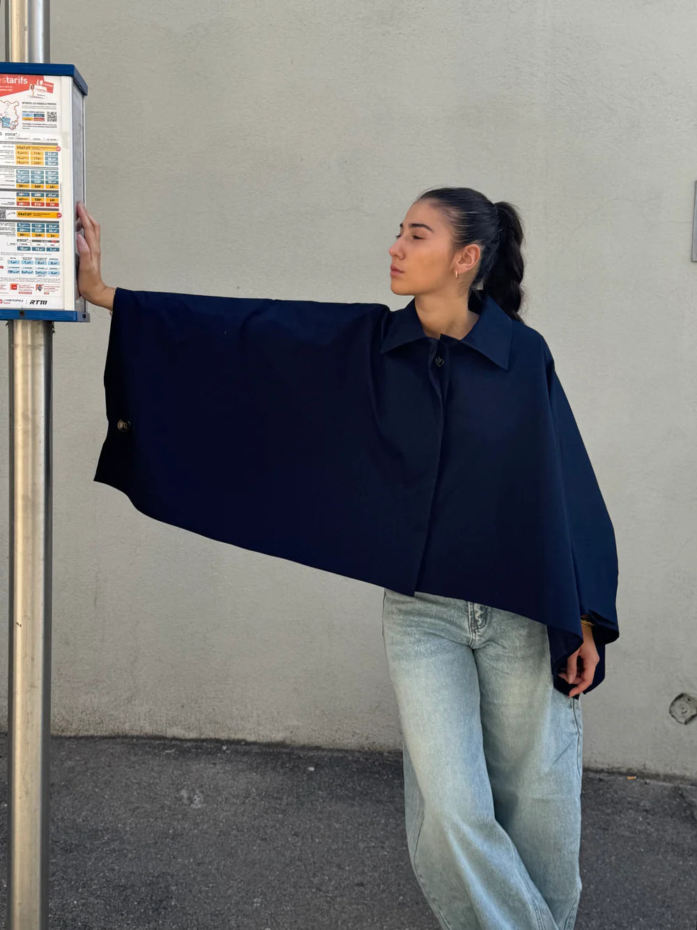 Oversized Cape Coat