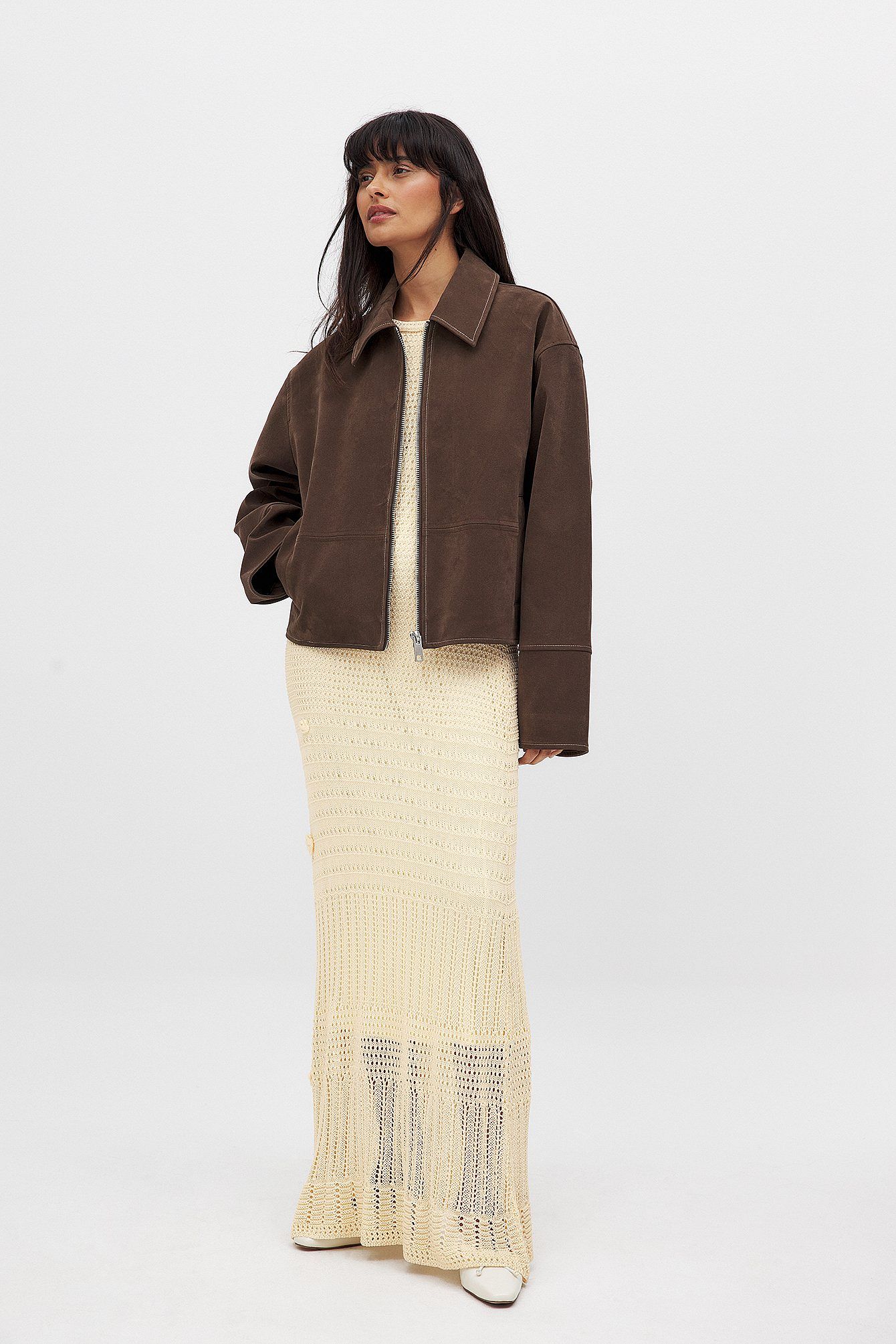 Oversized Suede Jacket