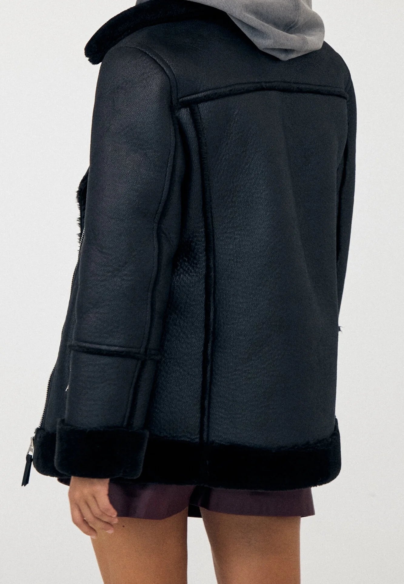 Raven | Shearling Biker Jacket