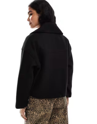 Malia | Cropped Button Coat