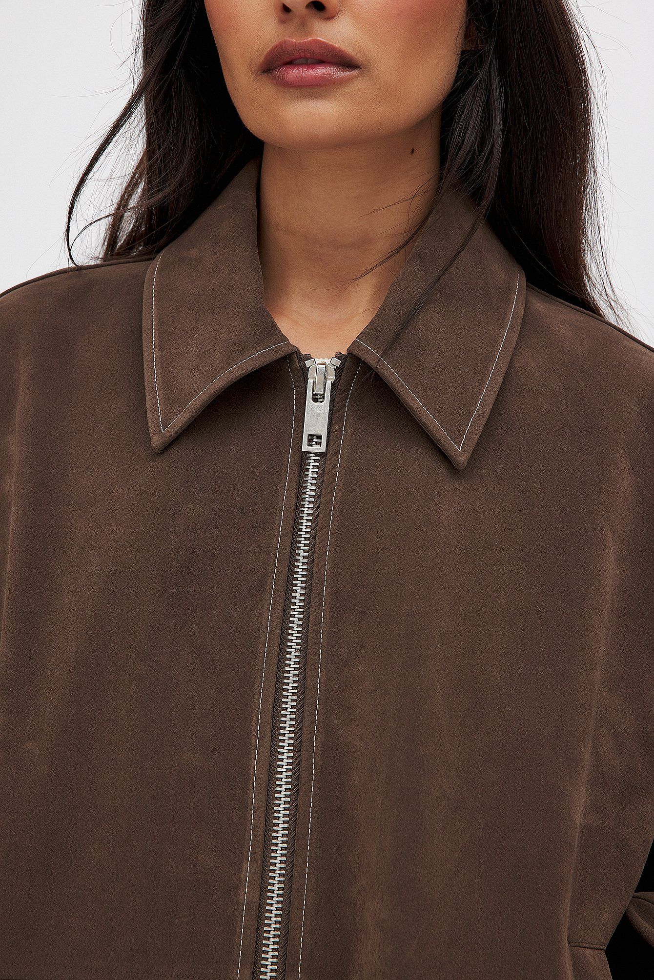 Oversized Suede Jacket