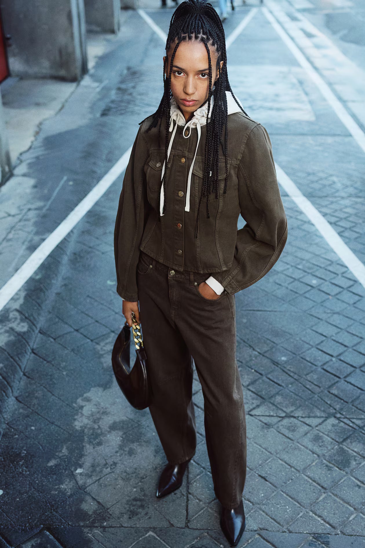 Alora | Denim Shirt Blouse