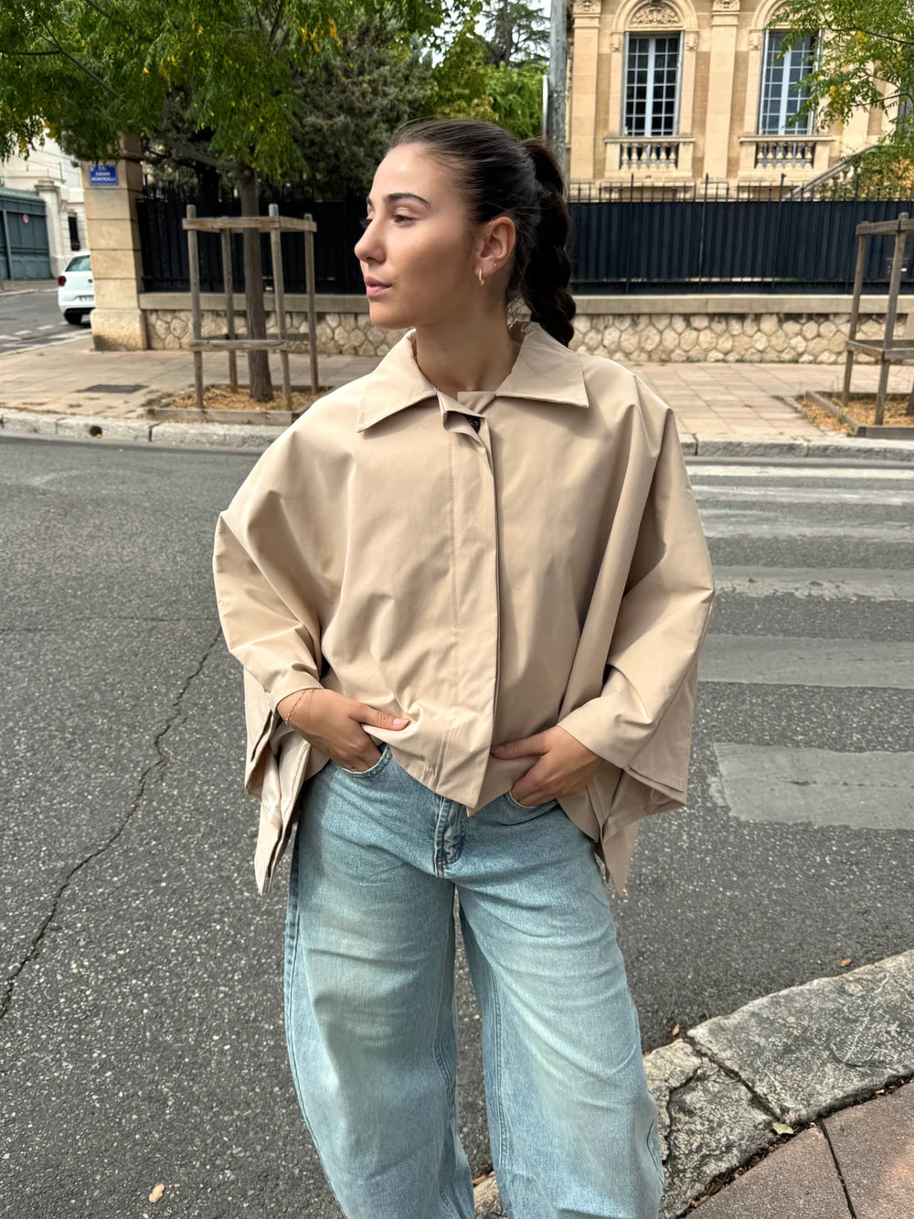 Oversized Cape Coat