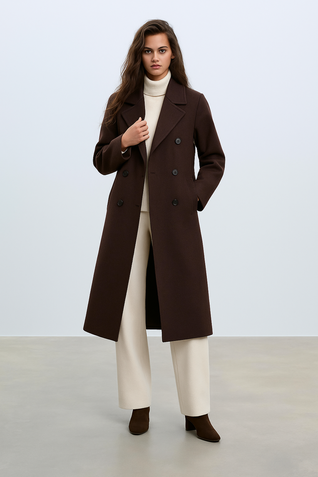 Elara | Wool Blend Coat