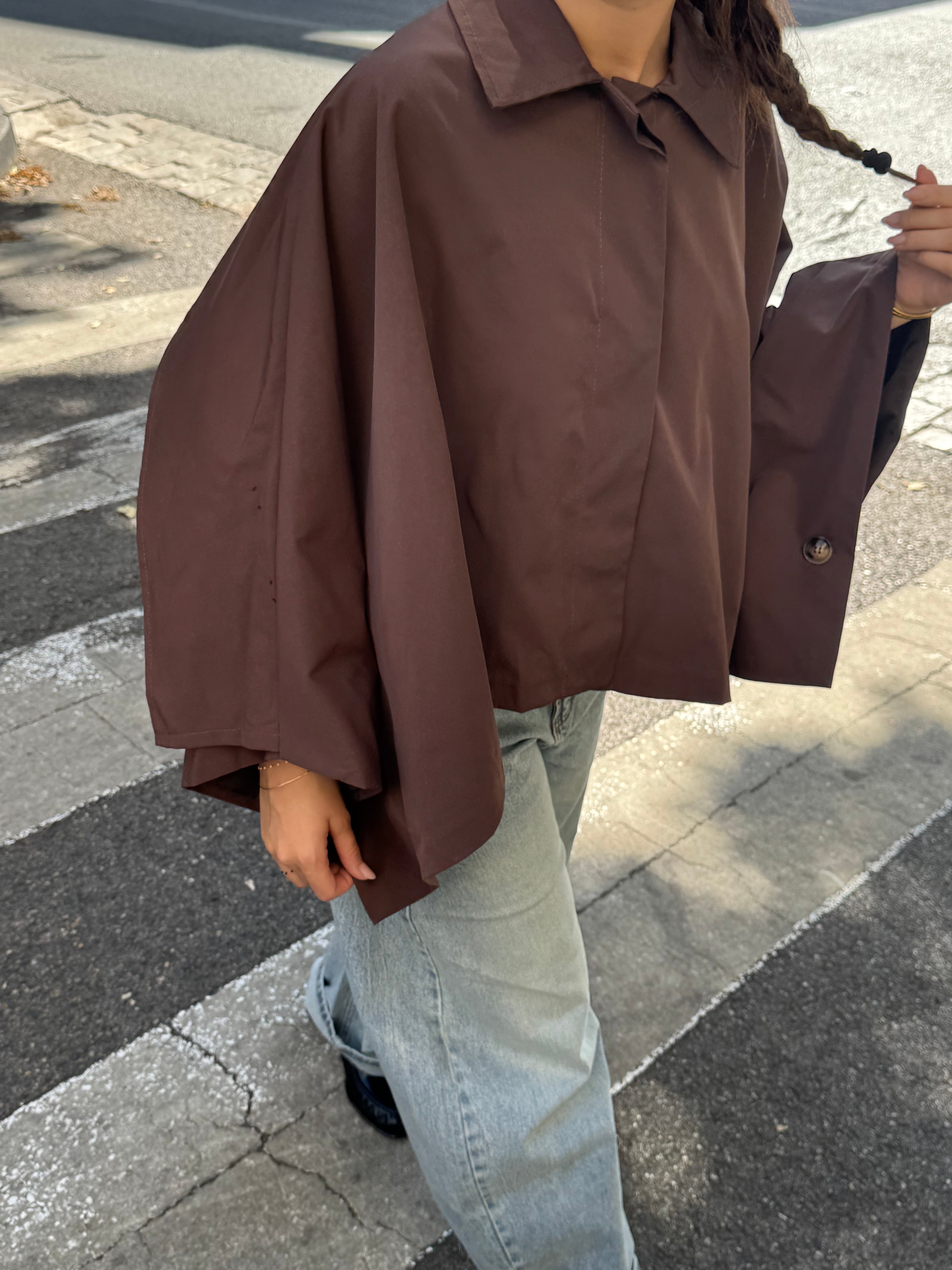 Oversized Cape Coat