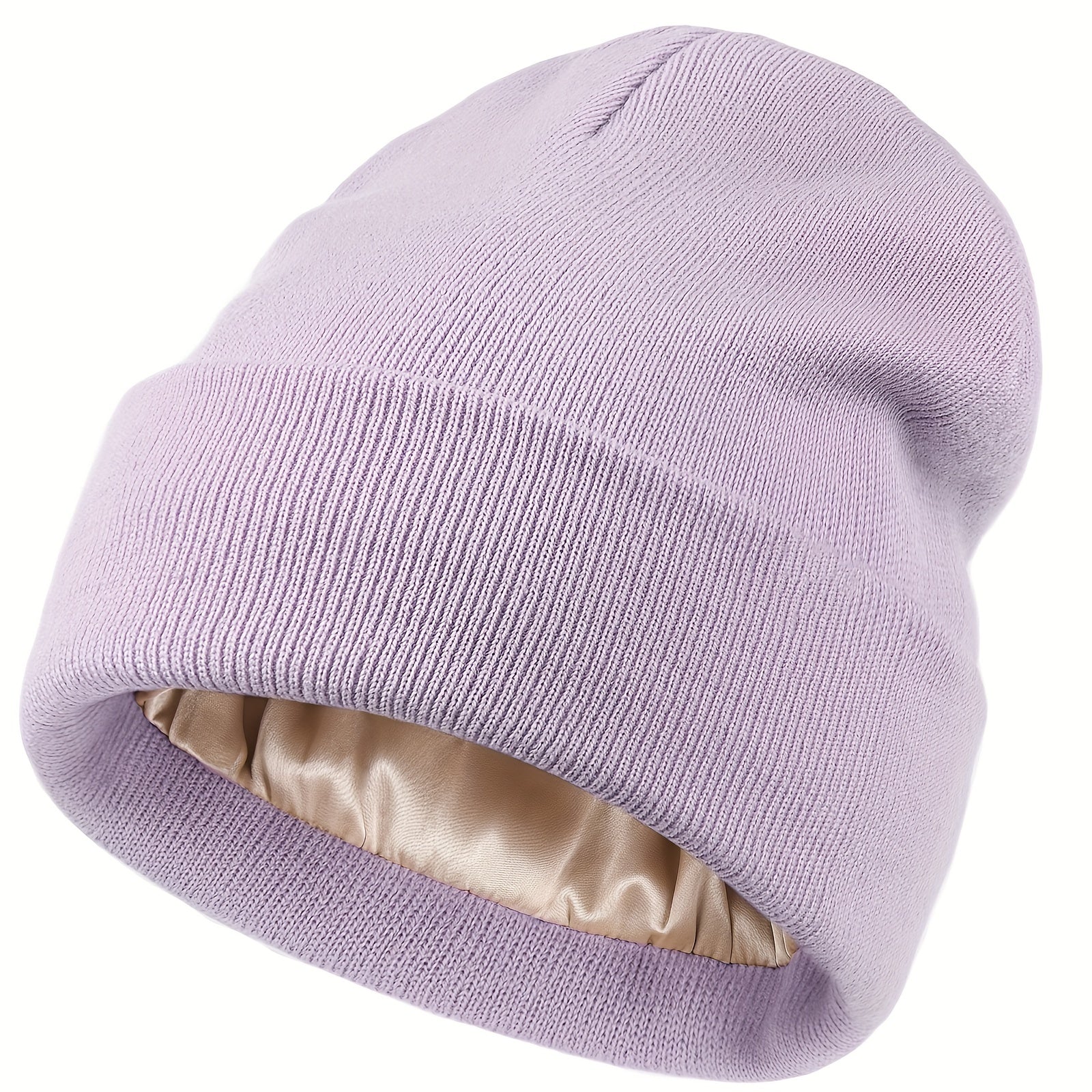 Luna | Satin-Lined Knitted Beanie