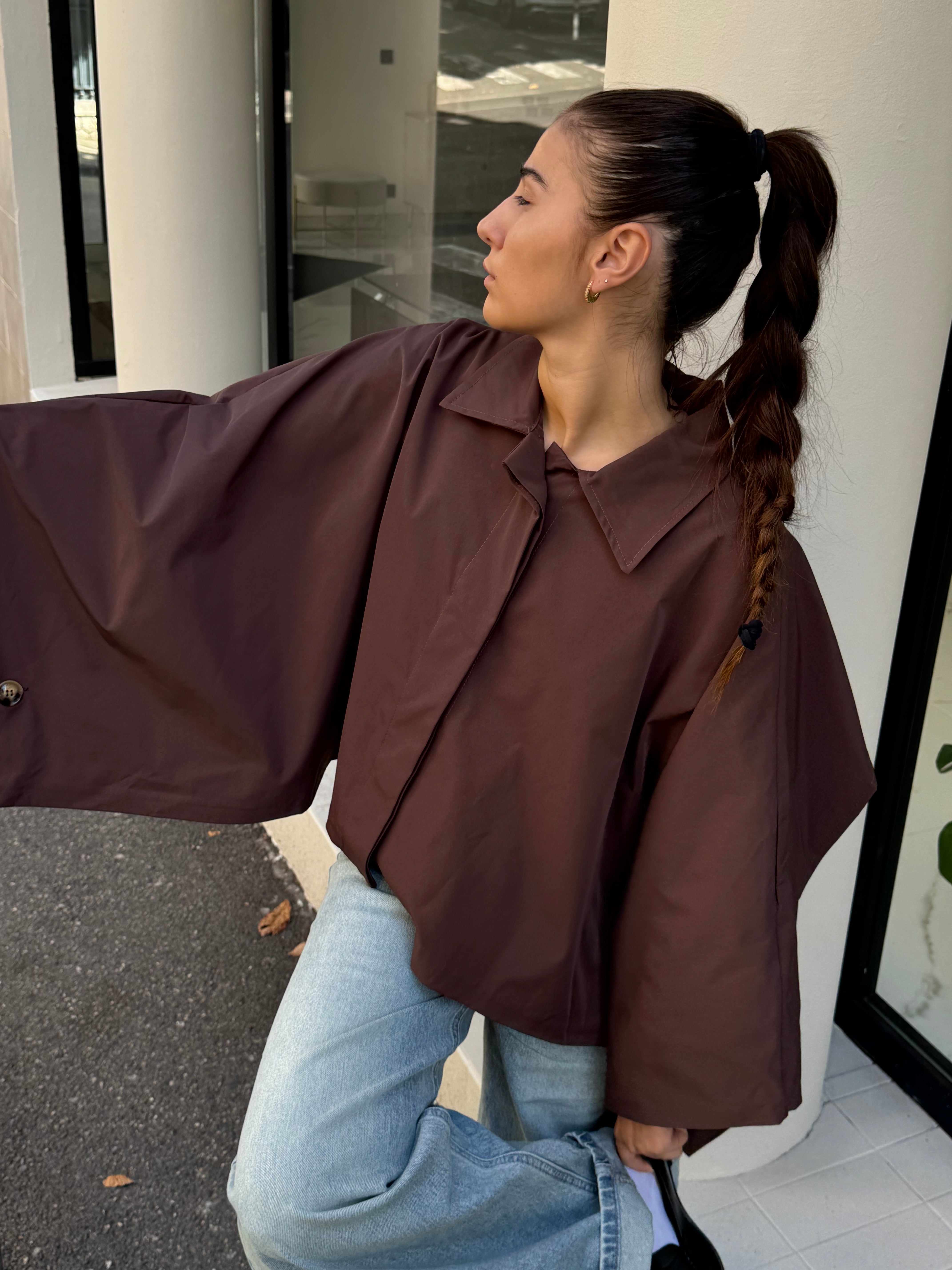 Oversized Cape Coat