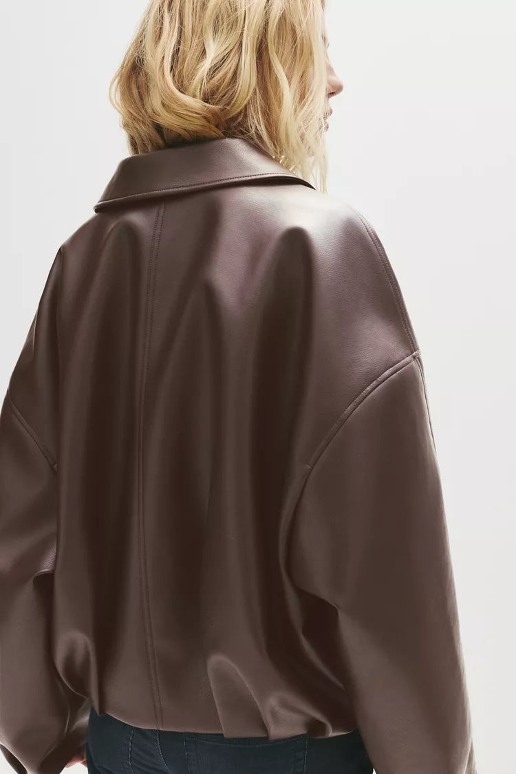 Belted Leather Jacket