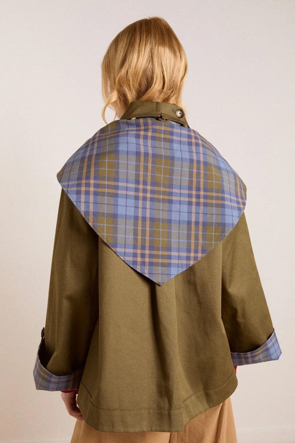Olive Reversible Crop Trench