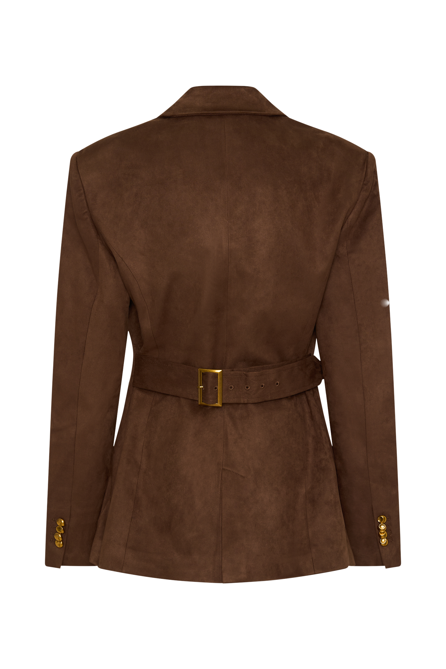 Suede Blazer - Milk Chocolate
