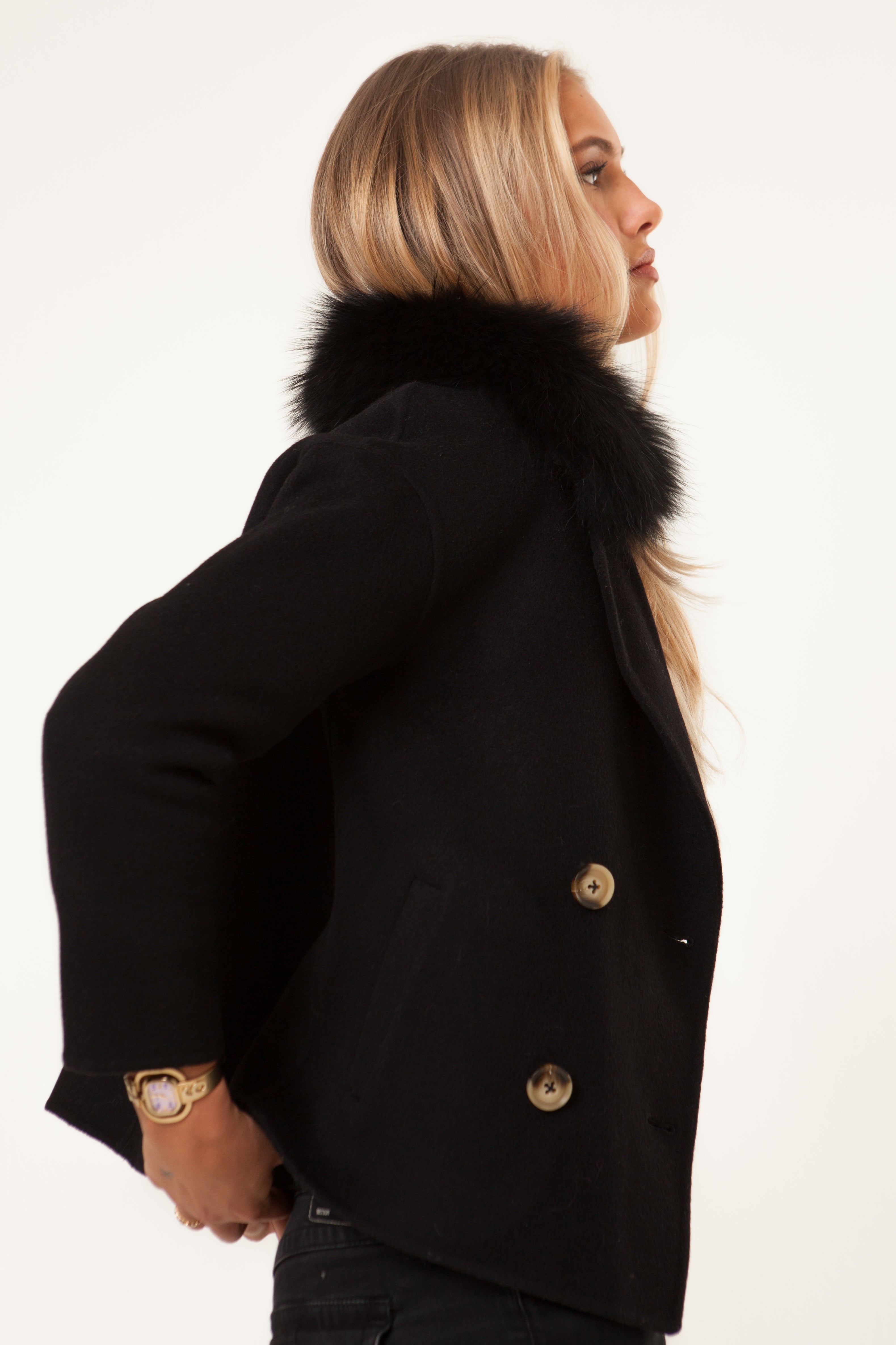 Double Button Coat - Anoush