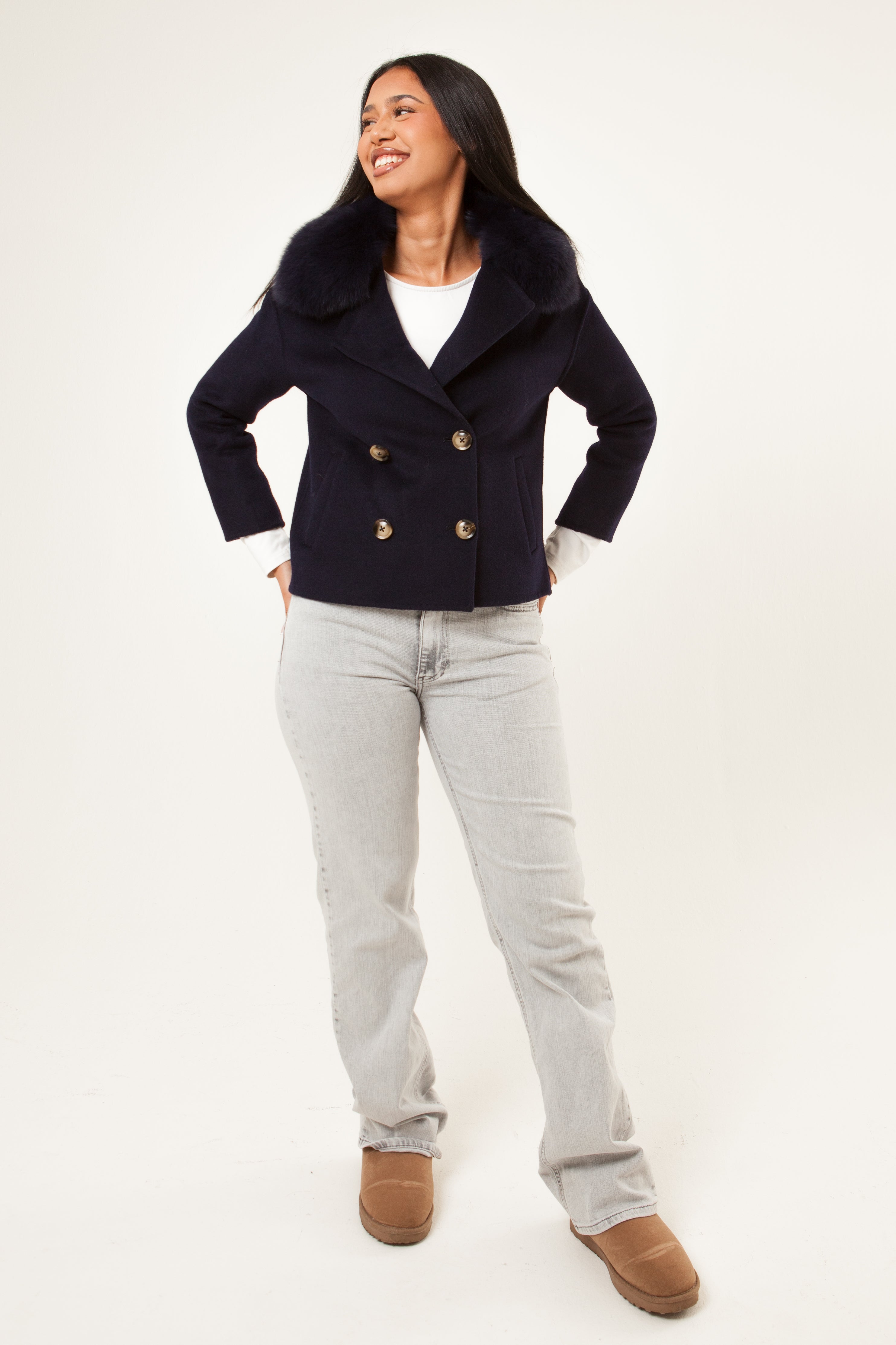 Double Button Coat - Anoush