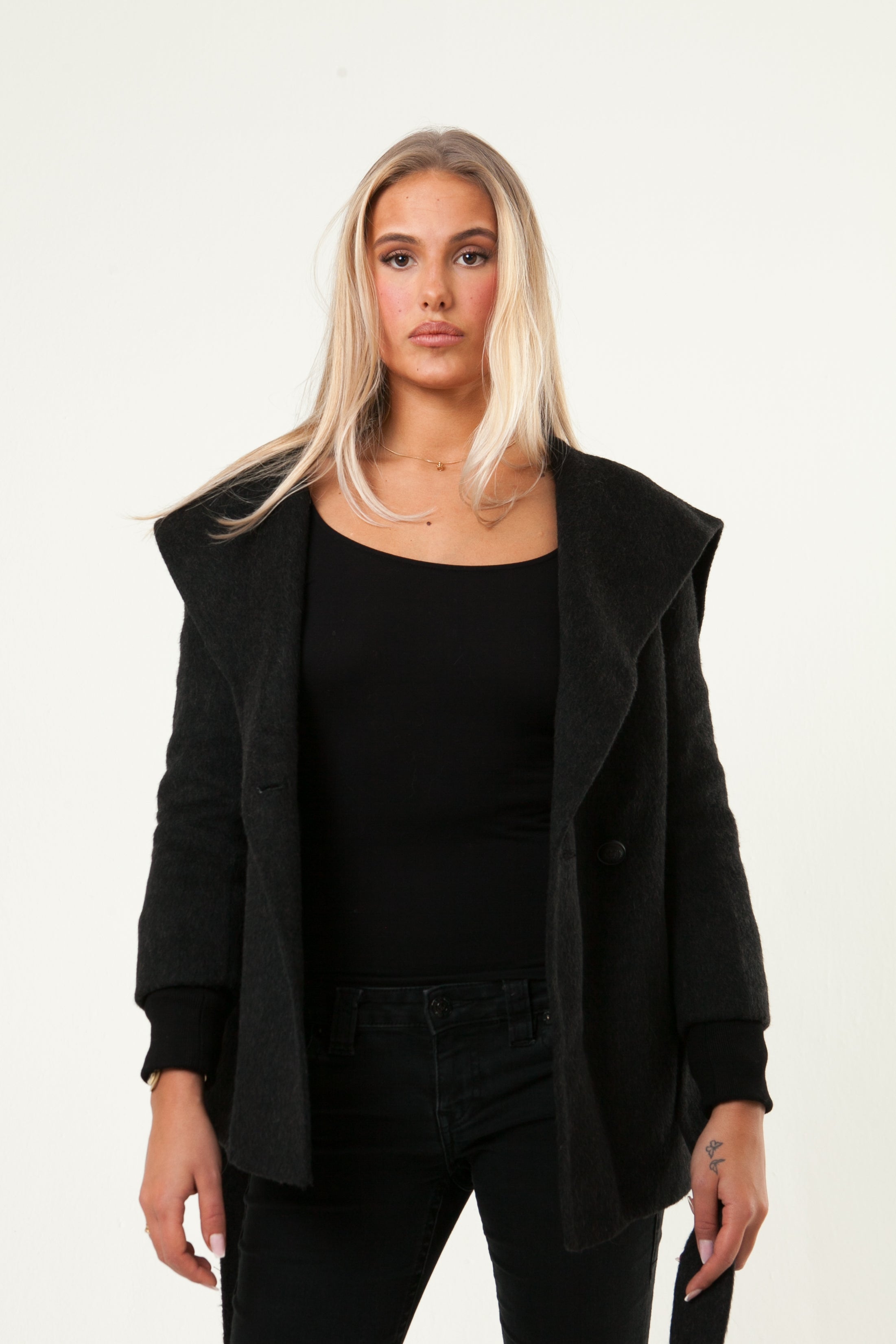 Double-Woven Wool Coat