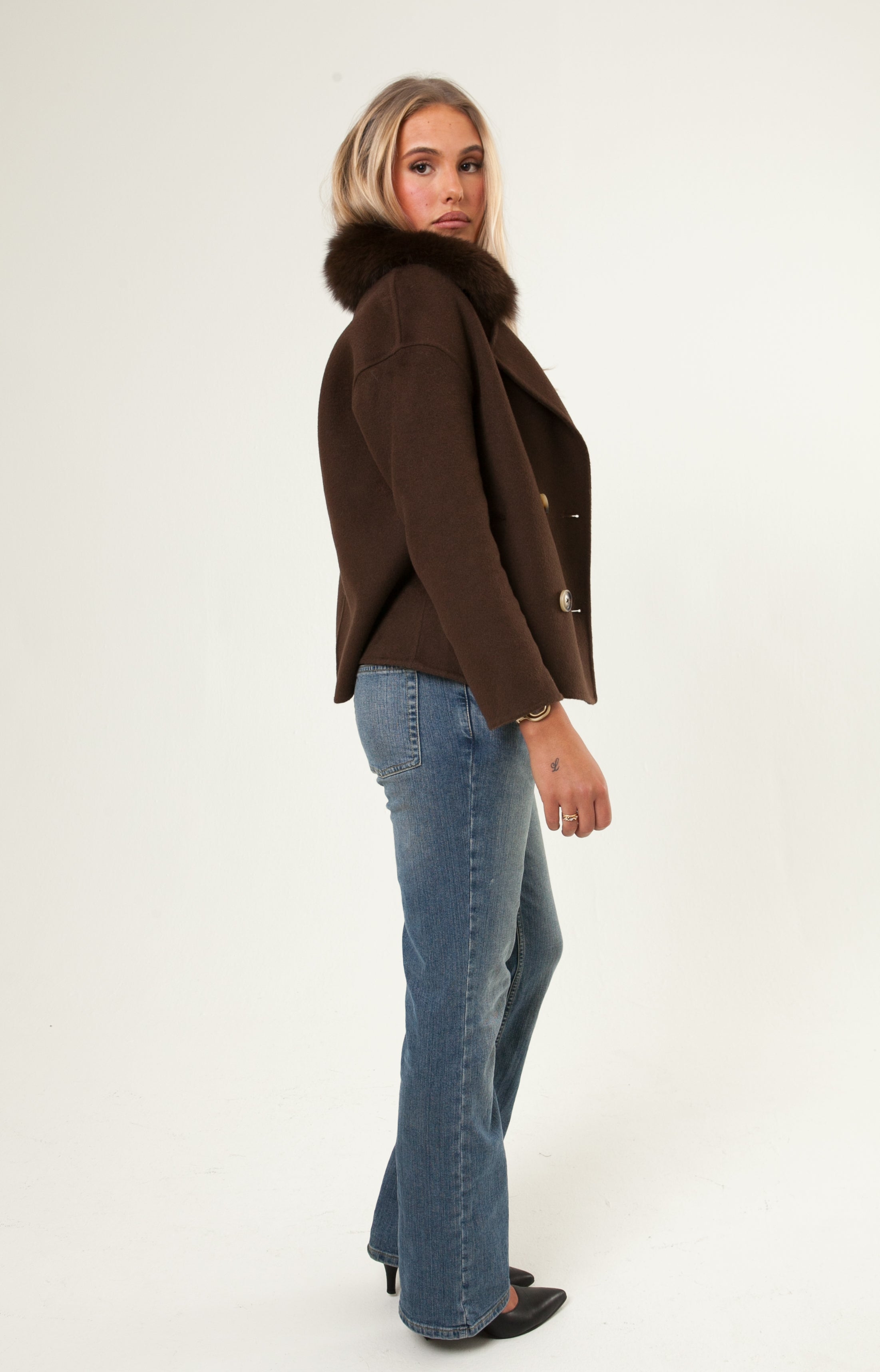 Double Button Coat - Anoush