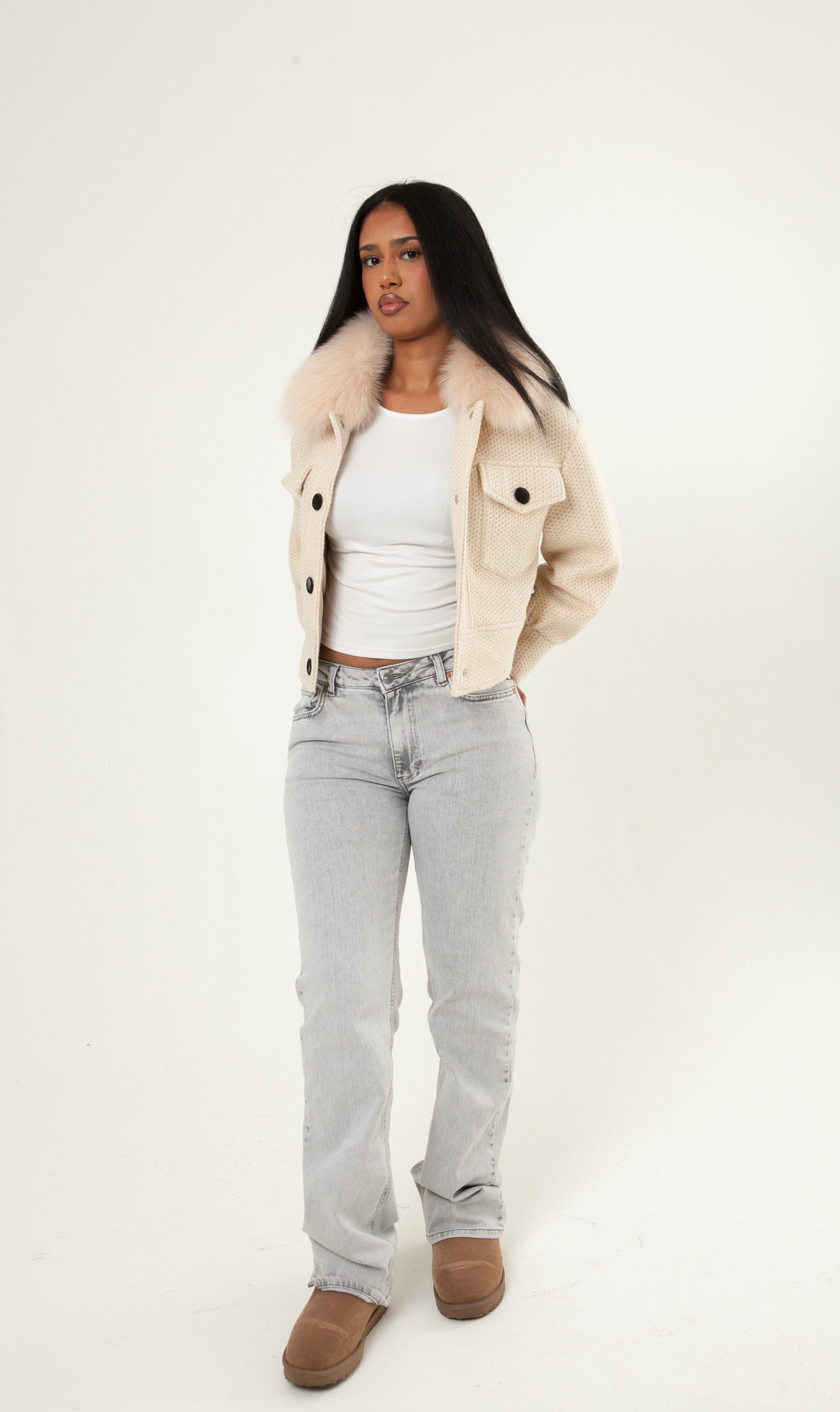 Button Up Wool Jacket