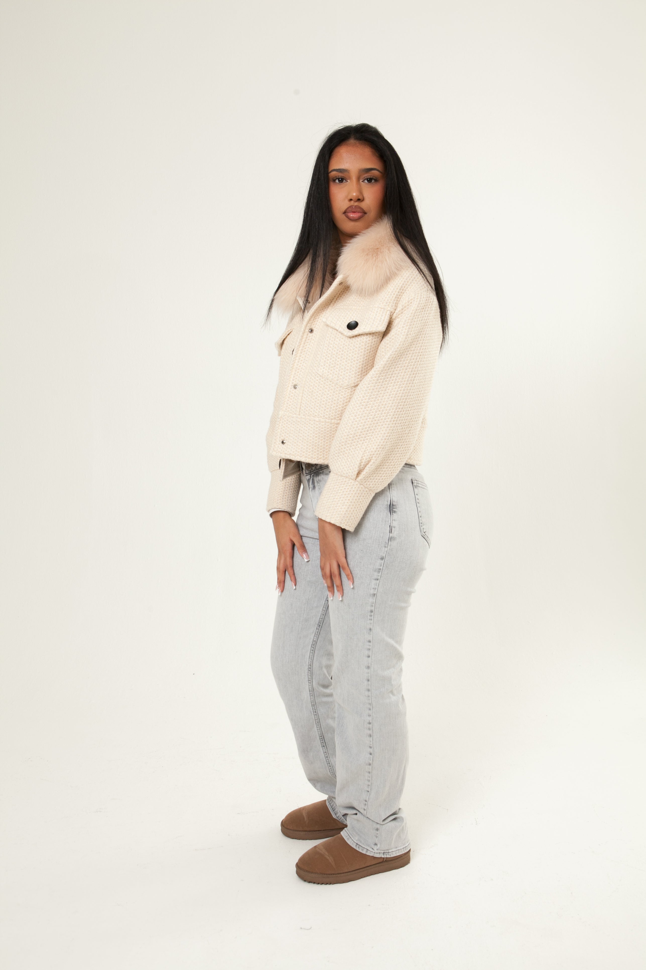 Button Up Wool Jacket