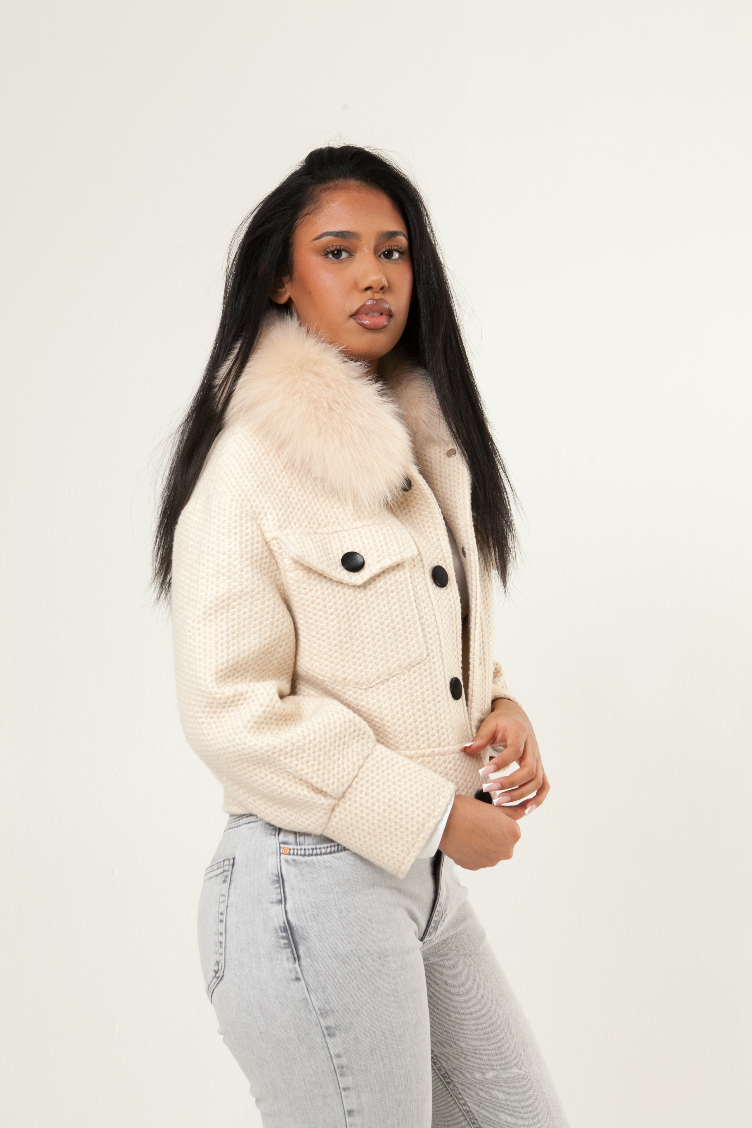 Button Up Wool Jacket