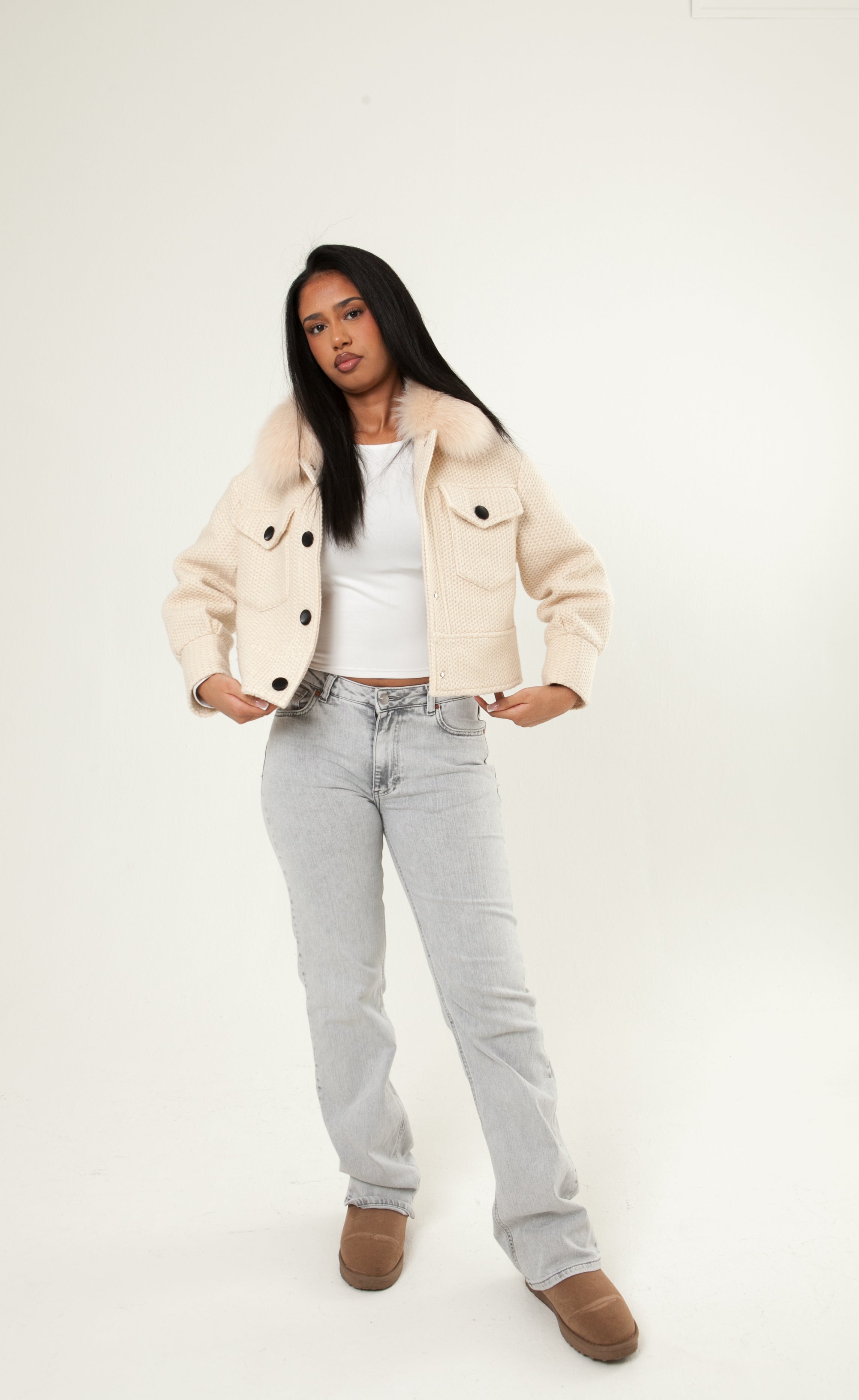 Button Up Wool Jacket