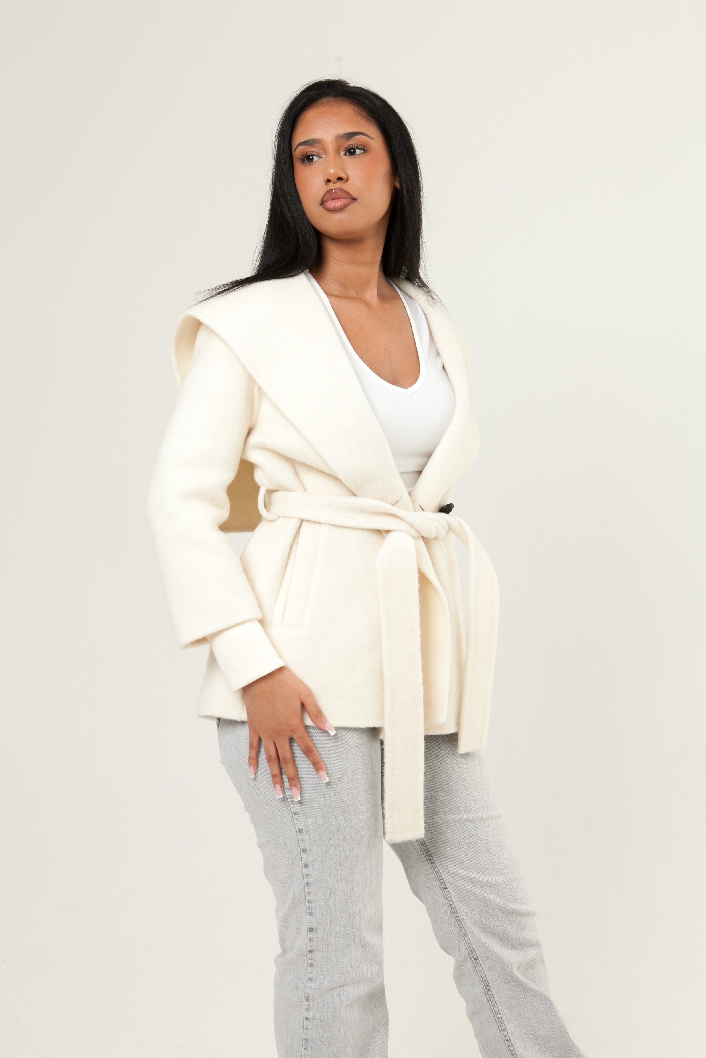 Double-Woven Wool Coat
