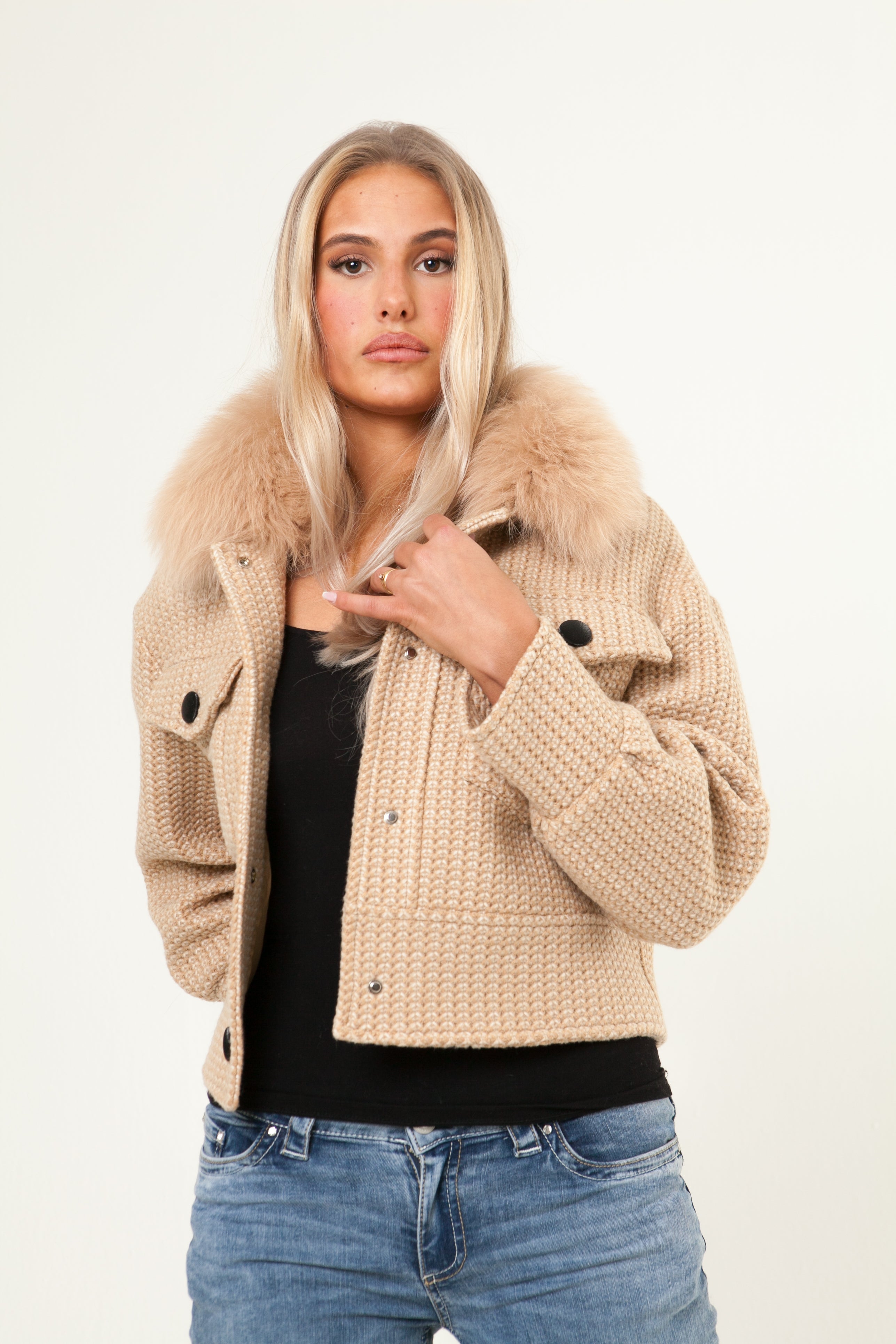 Button Up Wool Jacket