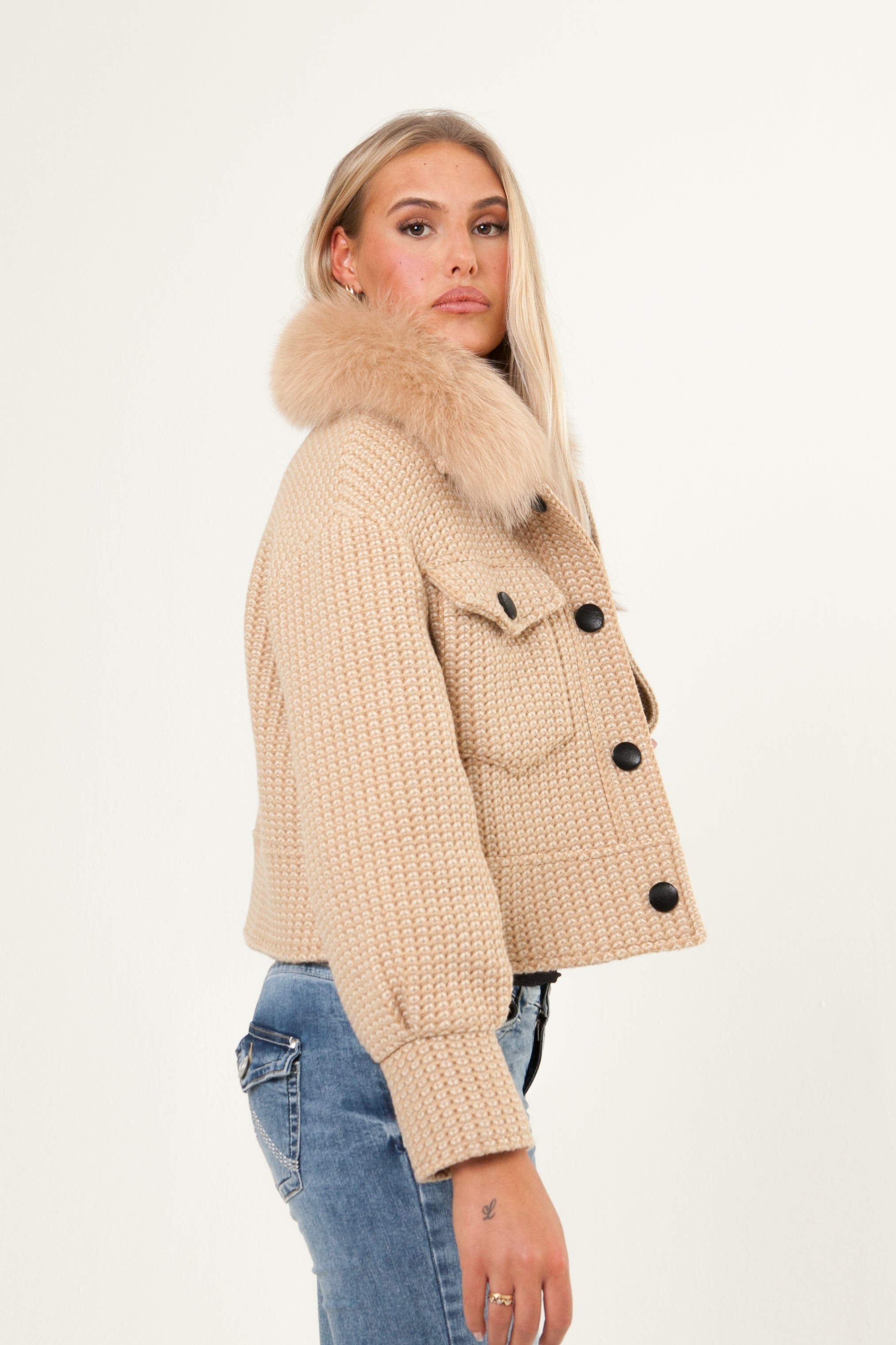 Button Up Wool Jacket