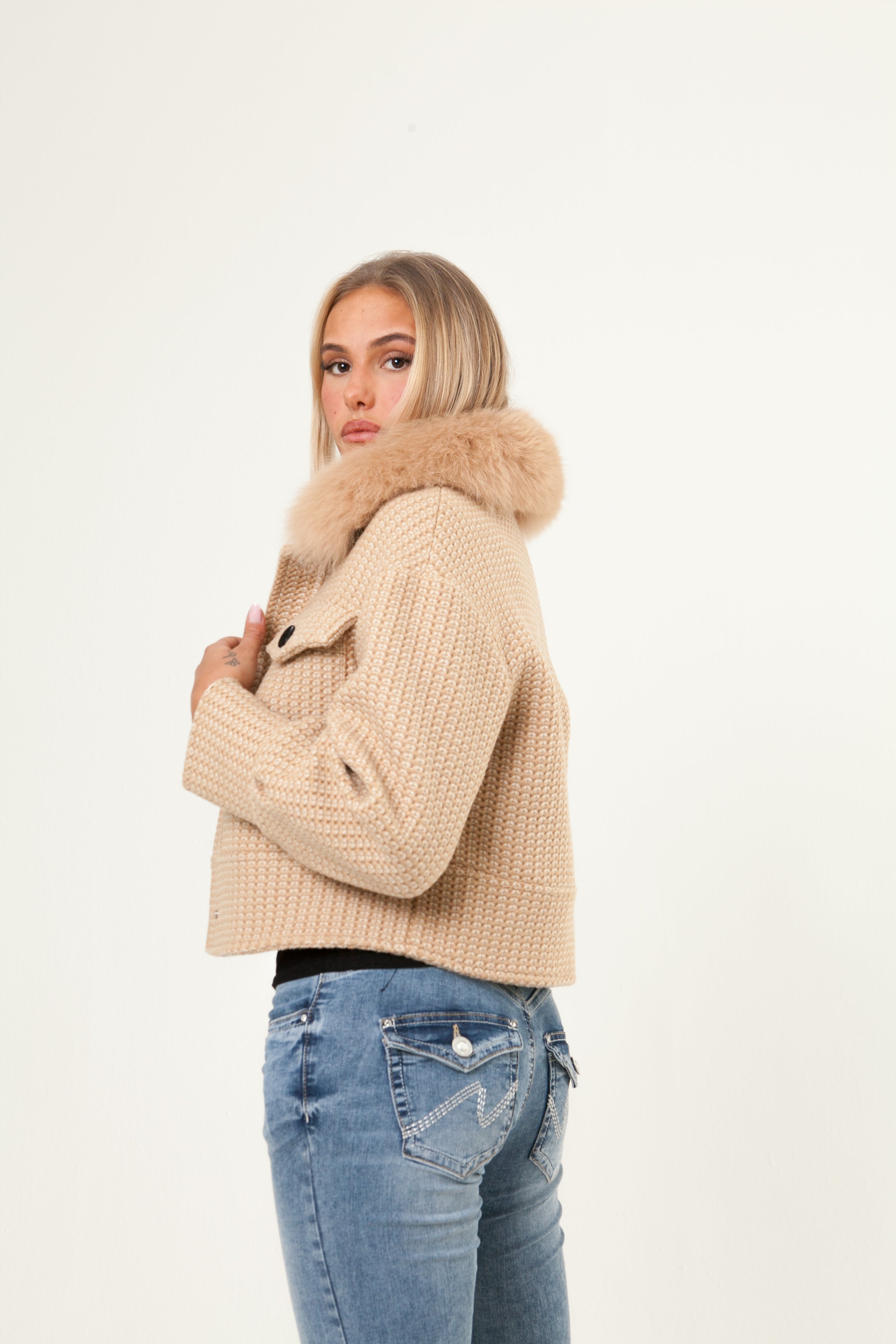 Button Up Wool Jacket