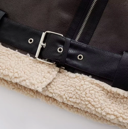 Leather Teddy Jacket