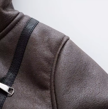 Leather Teddy Jacket