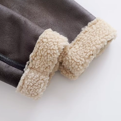 Leather Teddy Jacket