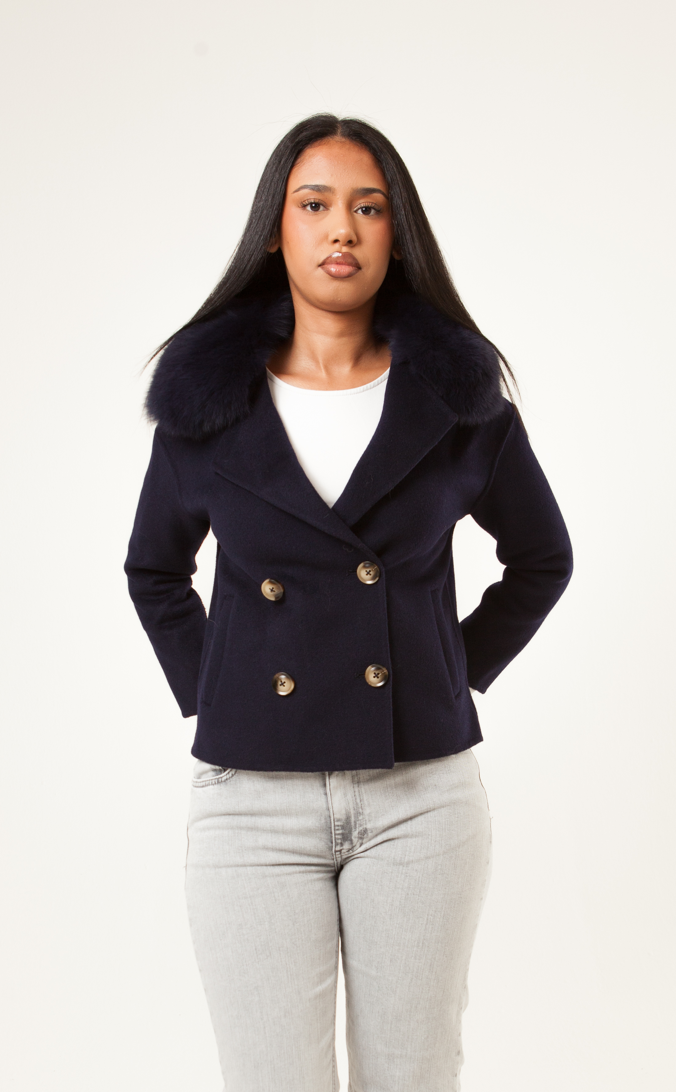 Double Button Coat - Anoush