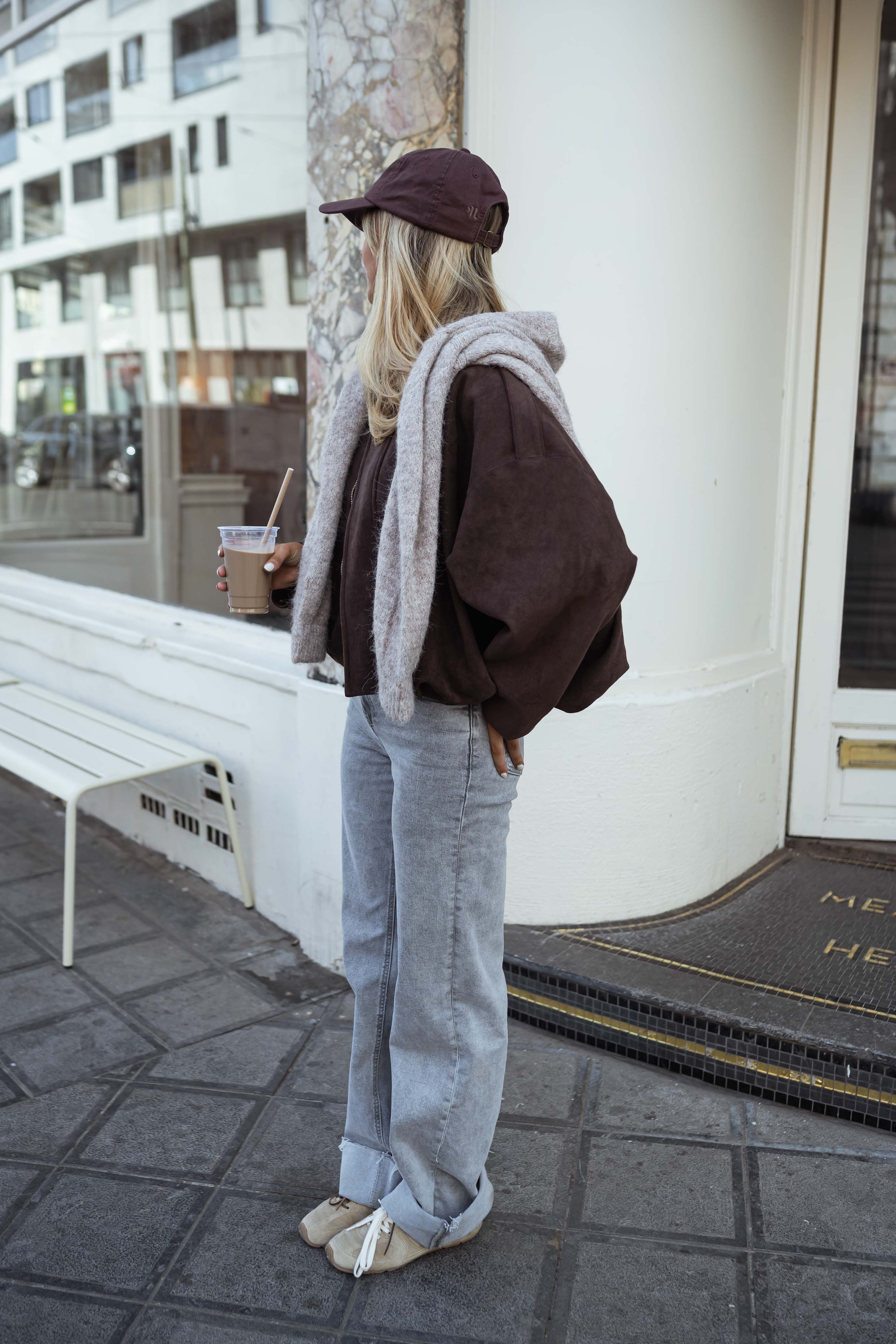 Suede Effect Jacket