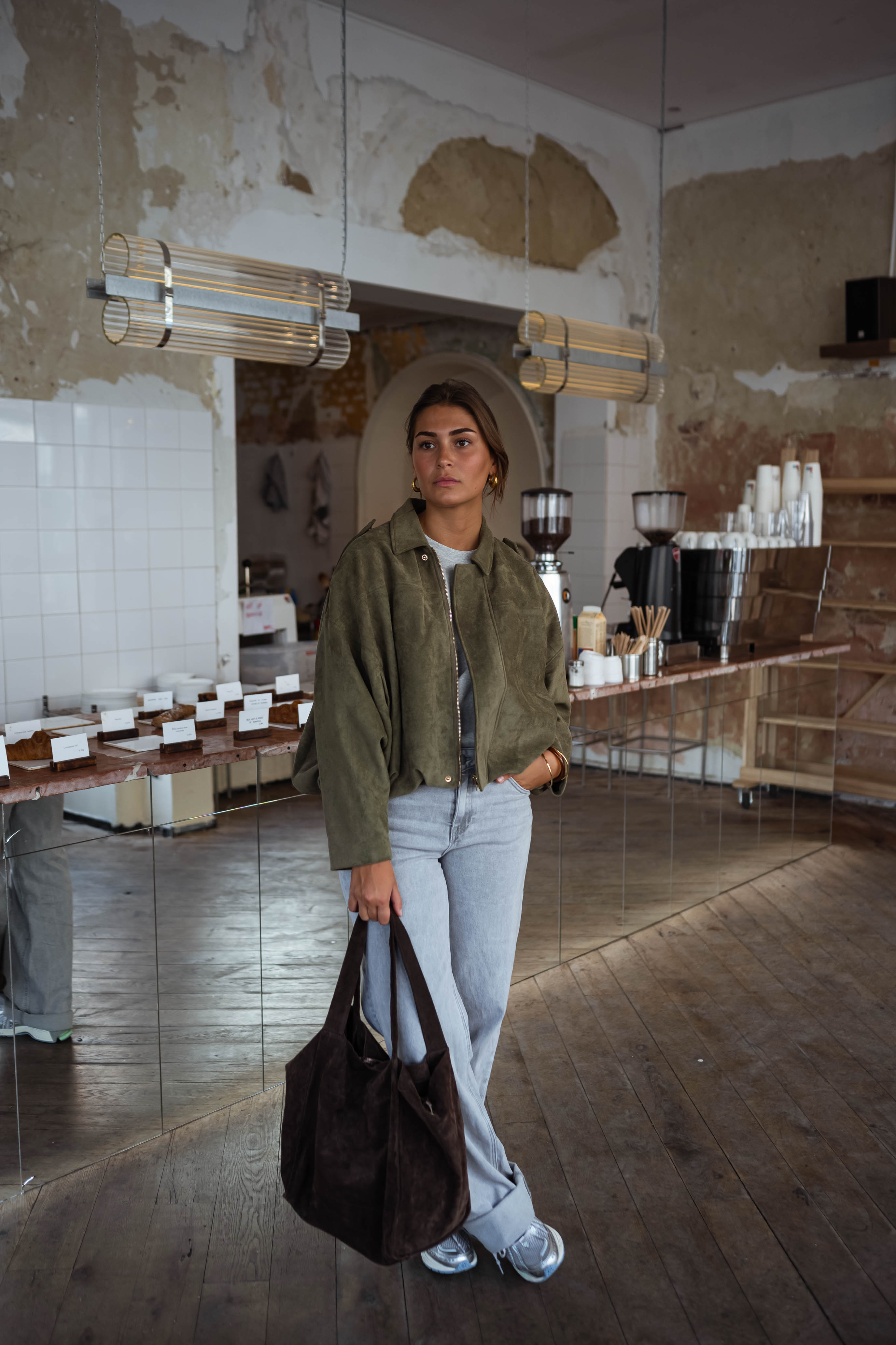 Suede Effect Jacket