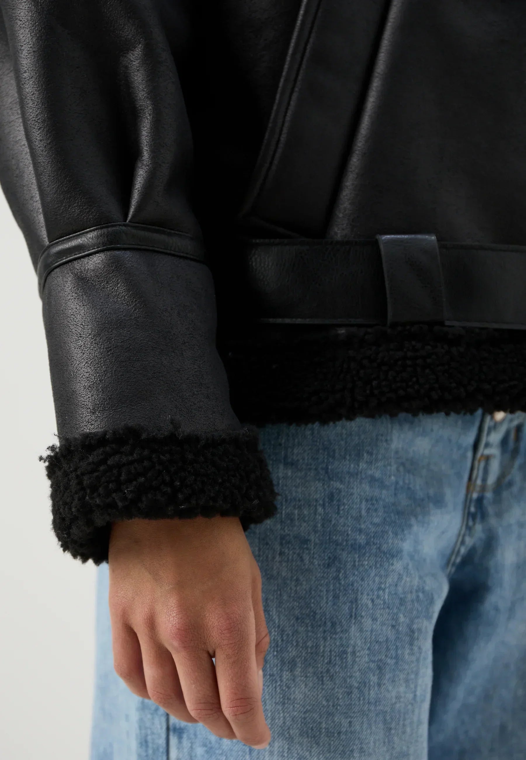 Leather Teddy Jacket