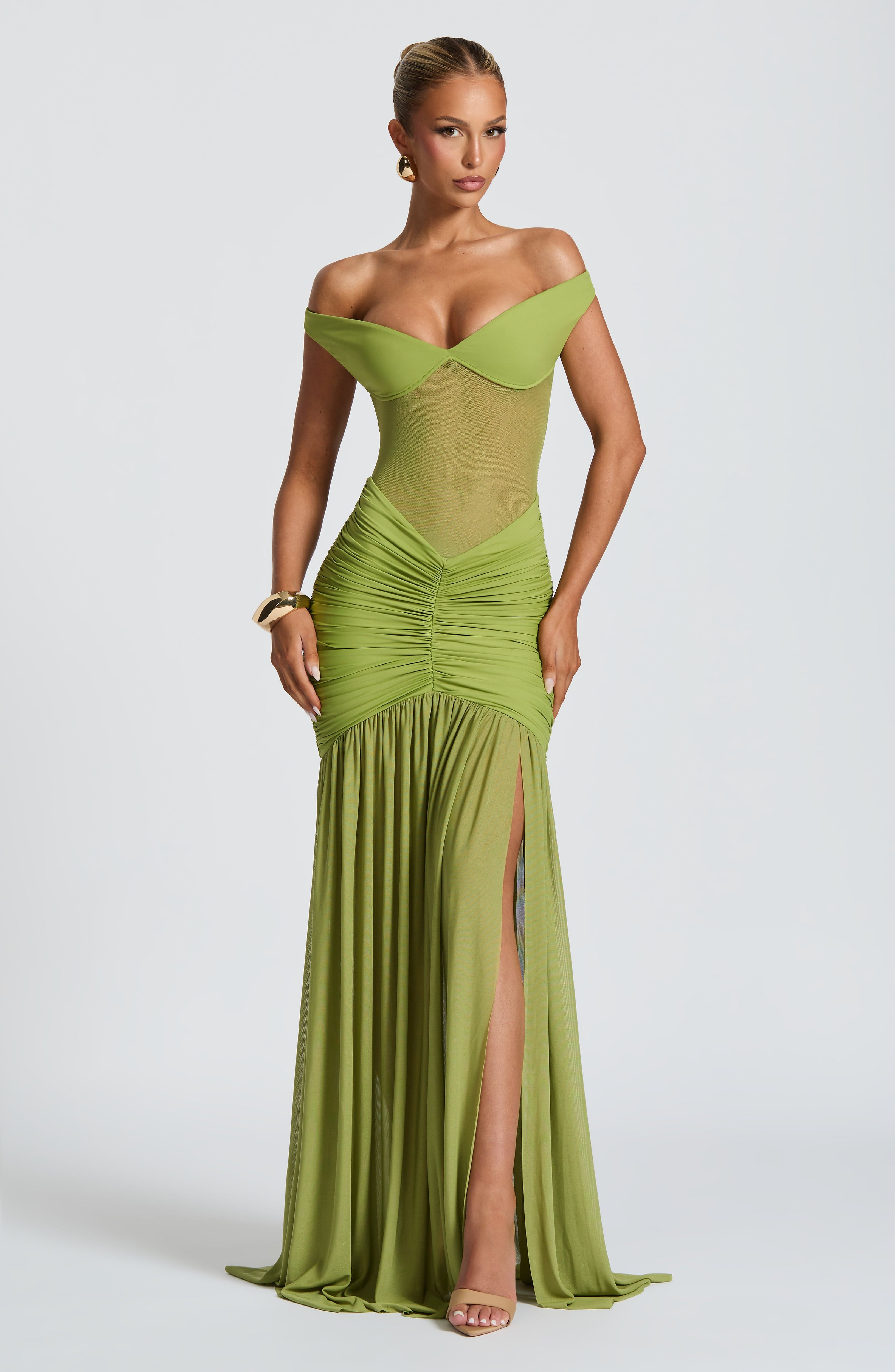 Anoush Maxi Dress - Olive