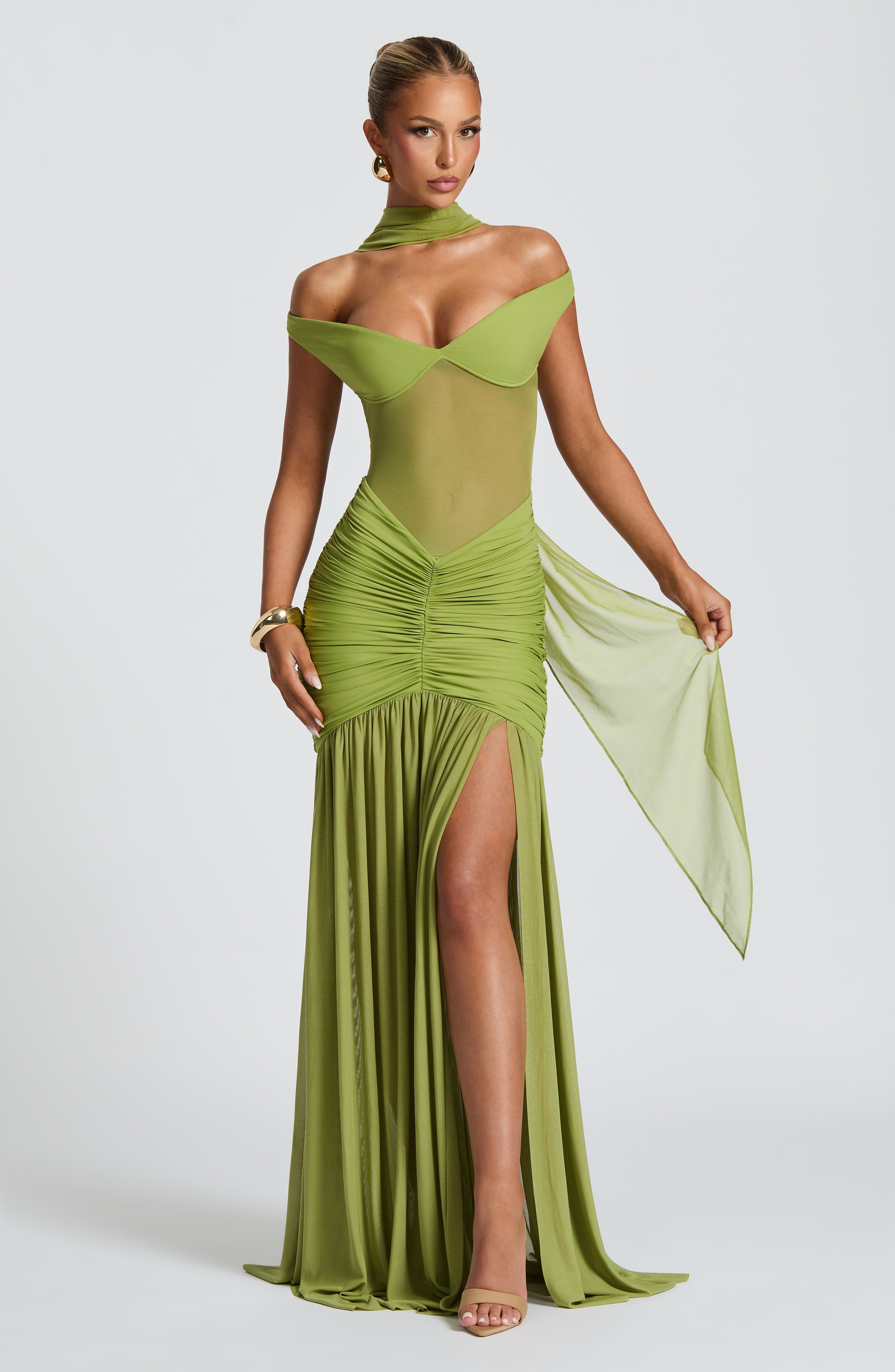 Anoush Maxi Dress - Olive