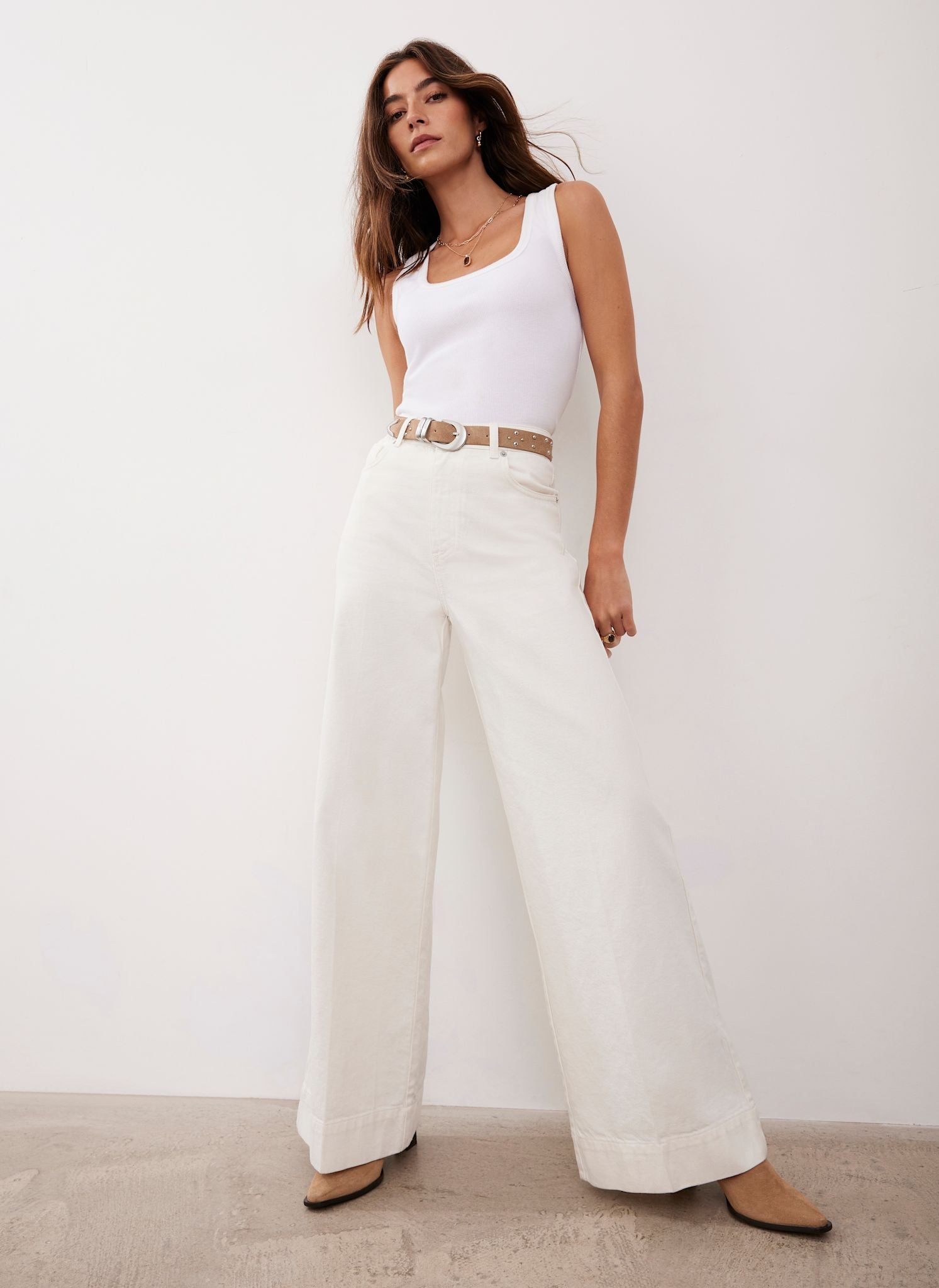Everyday Cream Wide Denim