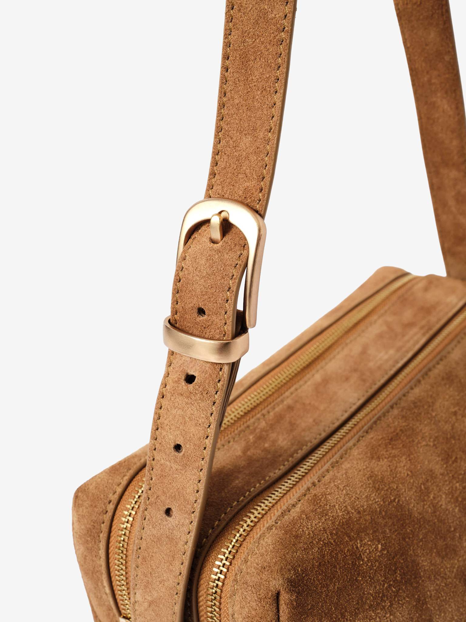 London Suede Shoulder Bag