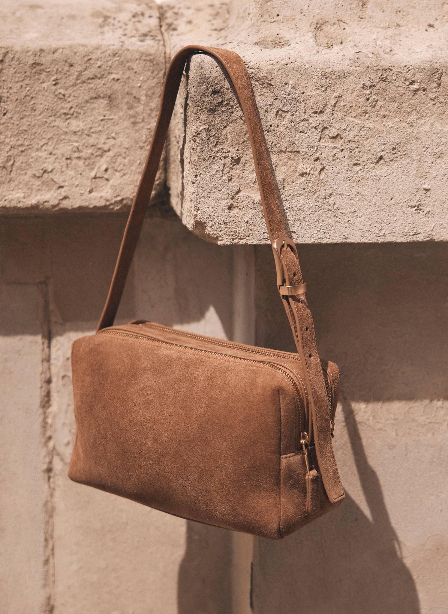 London Suede Shoulder Bag