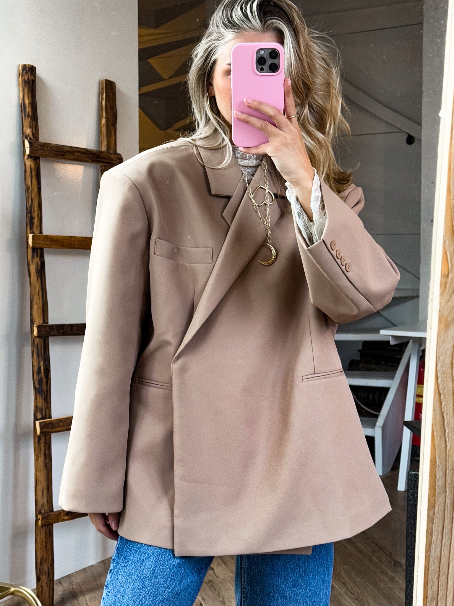Oversized Blazer Camel